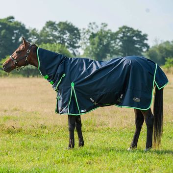 Gallop Trojan Duraproof Lightweight Turnout Combo Turnout Rug Navy alternative