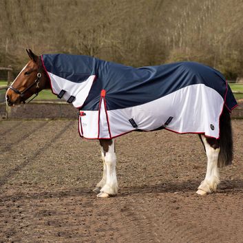 Gallop Trojan Turnout Fly Rug Combo Turnout Rug Navy alternative