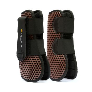 Equilibrium Tri-Zone Tendon Boots Brown alternative