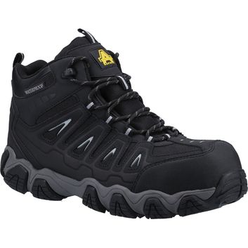 Amblers AS801 Rockingham Waterproof Non-Metal Safety Hiker Black