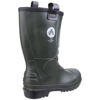 Amblers FS97 PVC Rigger Safety Boot Green alternative