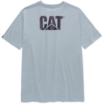 Caterpillar Trademark Tee Blue Fog Heather alternative