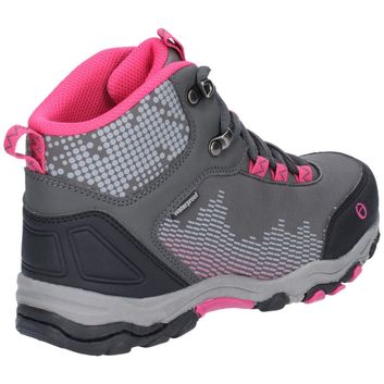 Children's Cotswold Ducklington Hiking Waterproof Boot Grey/Pink alternative