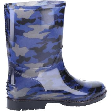 Children's Cotswold PVC Jnr Wellington Navy Camo alternative