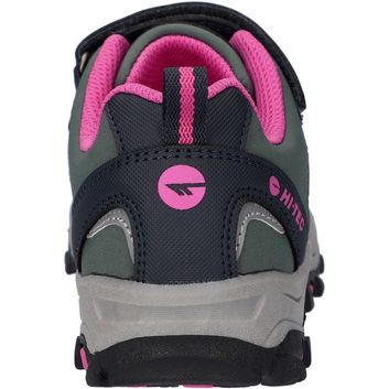 Children's Hi-Tec Blackout Low Boots Dark Forest/India Ink/Pink alternative