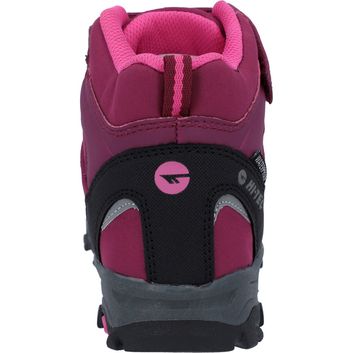 Children's Hi-Tec Blackout Mid Boots Dark Rose/Fuchsia alternative