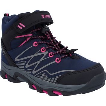 Children's Hi-Tec Blackout Mid Boots Navy/Magenta
