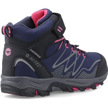 Children's Hi-Tec Blackout Mid Boots Navy/Magenta alternative