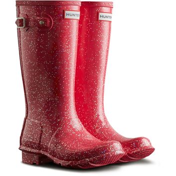 Children's Hunter Big Kids Giant Glitter Wellington Boots Thrift