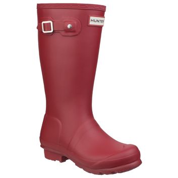 Children's Hunter Original Wellington Boots Red