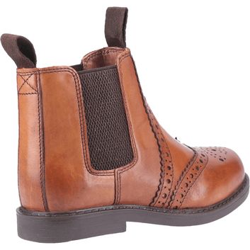 Cotswold Children's Nympsfield Brogue Pull On Chelsea Boots Tan alternative