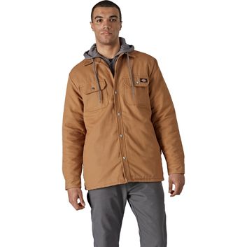 Dickies Duck Shirt Jacket Brown Duck