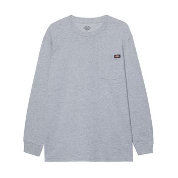 Dickies Pocket Tee Long Sleeve Heather Grey
