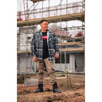 Hard Yakka Core Flannel Shirt Charcoal