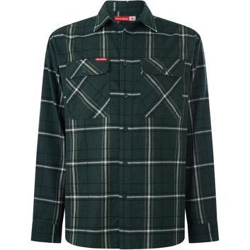 Hard Yakka Core Flannel Shirt Green