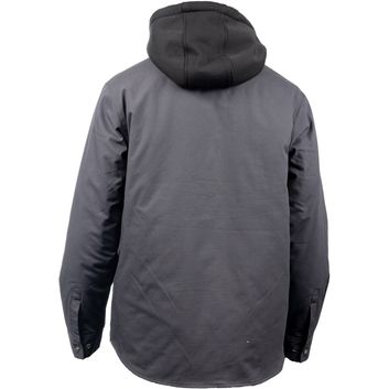 Hard Yakka Quilted Solid Shacket Charcoal alternative