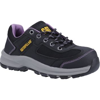 Ladies Caterpillar Elmore Work Shoe Black/Lilac