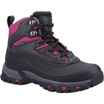 Ladies Cotswold Calmsden Hiking Boots Grey/Berry