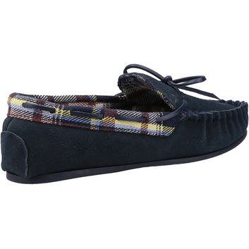 Ladies Cotswold Chatsworth Slippers Navy alternative