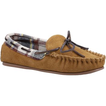 Ladies Cotswold Chatsworth Slippers Tan