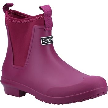 Ladies Cotswold Grosvenor Wellingtons Berry