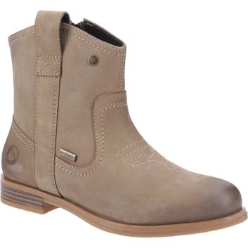 Ladies Cotswold Signet Ankle Boots Taupe