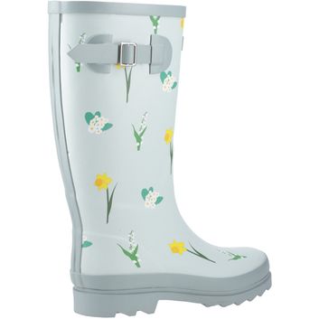 Ladies Cotswold Wildflower Tall Wellingtons Mint alternative