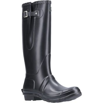 Ladies Cotswold Windsor Tall Wellington Boot Black
