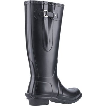 Ladies Cotswold Windsor Tall Wellington Boot Black alternative