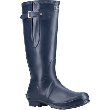 Ladies Cotswold Windsor Tall Wellington Boot Navy