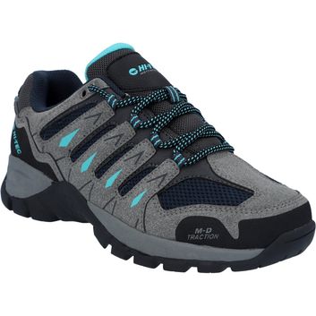 Ladies Hi-Tec Corzo Low Hikers Cool Grey/Navy Blue/Curacao