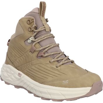 Ladies Hi-Tec Fuse Trek Mid Hiking Boots Taupe/Whitecap Grey/Warm Taupe