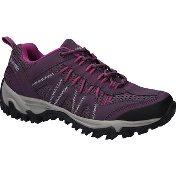 Ladies Hi-Tec Jaguar Shoes Italian Plum/Festival Fuchsia