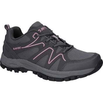 Ladies Hi-Tec Maine Shoes Steel Grey Charcoal
