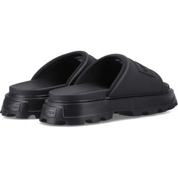 Ladies Hunter Moulded Stacked Slider Black alternative
