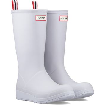 Ladies Hunter Original Play Tall Wellington Boot Micro Chip White