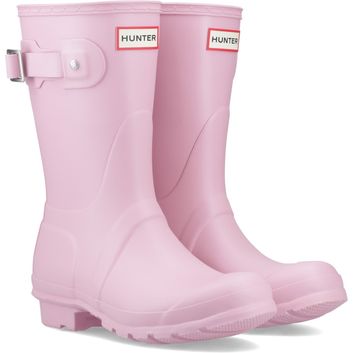 Ladies Hunter Original Short Wellington Boots Pink Nectar
