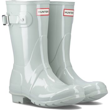 Ladies Hunter Original Short Wellington Boots Sea Foam