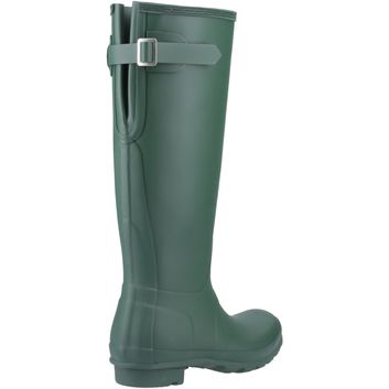 Ladies Hunter Original Tall Back Adjustable Wellington Boots Green alternative