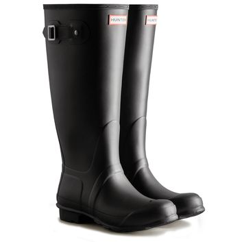 Ladies Hunter Original Tall Wide Boot Black