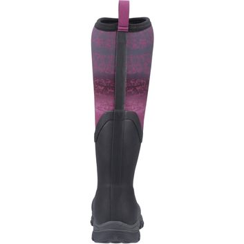 Ladies Muck Boots Arctic Sport II Tall Wellington Black/Magenta Fade alternative