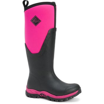 Ladies Muck Boots MB Arctic Sport II Tall Wellingtons Black/Pink
