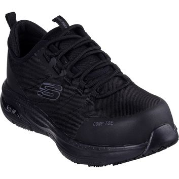 Ladies Skechers Workwear Arch Fit SR Ebinal Safety Trainers Black