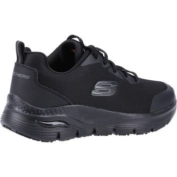 Ladies Skechers Workwear Arch Fit Sr Occupational Shoes Black alternative