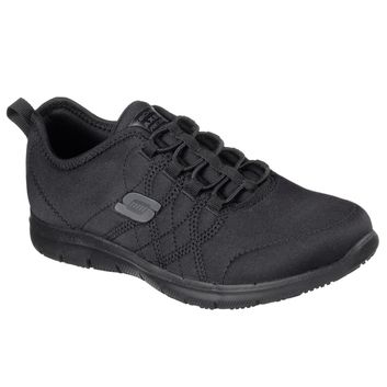Ladies Skechers Workwear Ghenter Srelt Occupational Shoes Black