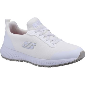 Ladies Skechers Workwear Squad SR Occupational Shoe White