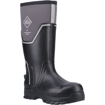 Muck Boots Grit S5 Safety Wellington Black/Grey