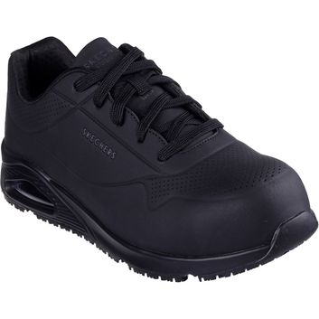 Skechers Workwear Uno SR Doltin Safety Trainer Black