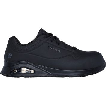 Skechers Workwear Uno SR Doltin Safety Trainer Black alternative