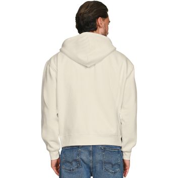 Casual Classics Combed 280 Boxy Oversize Zip Hood - Ecru alternative